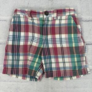 Ralph Lauren Toddler Boys Shorts 18M Madras Plaid Patchwork Preppy Pocket Cotton